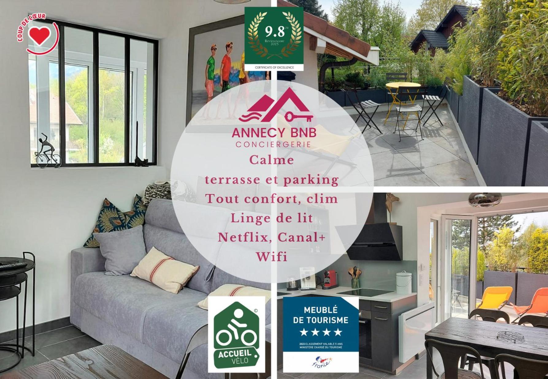 Le Refuge, 2 Personnes, 4 Etoiles Tout Confort Annecy Luaran gambar